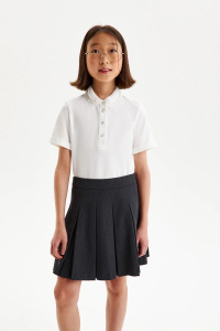 Блузка SILVER SPOON Трикотажная Короткий Рукав На Кнопках