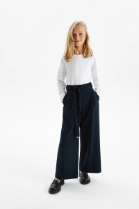 Брюки Палаццо SILVER SPOON с защипами и поясом