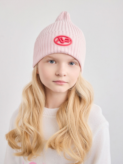 Шапка NOBLE PEOPLE Беби "Шеврон ПВХ" св.роз.