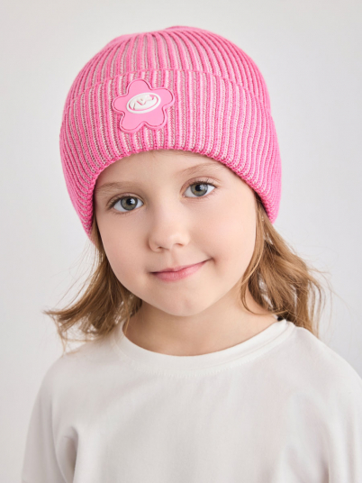 Шапка NOBLE PEOPLE Беби "Шеврон ПВХ" яр.роз.