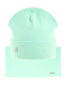 К-кт: Шапка, снуд MIALT, свет.мятн.