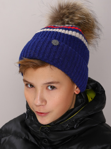 Шапка NOBLE PEOPLE цв.синий