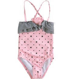 Купальник IDO  (черно-розовый)