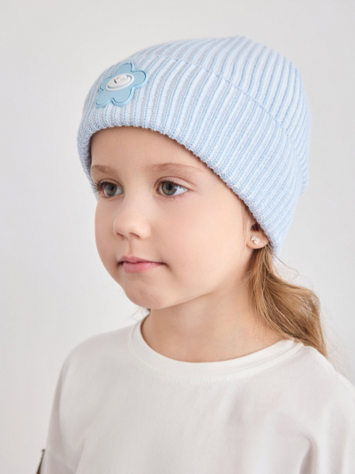 Шапка NOBLE PEOPLE Беби "Шеврон ПВХ" голуб.