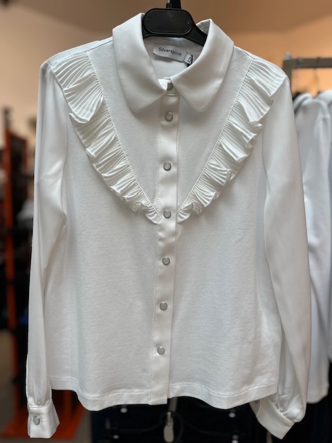 Блузка Трикотажная Длинный Рукав На Кнопках SILVER SPOON