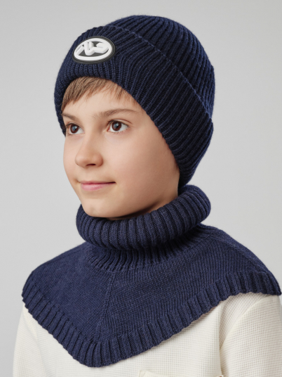 Шапка NOBLE PEOPLE Классик "NP" т.син.