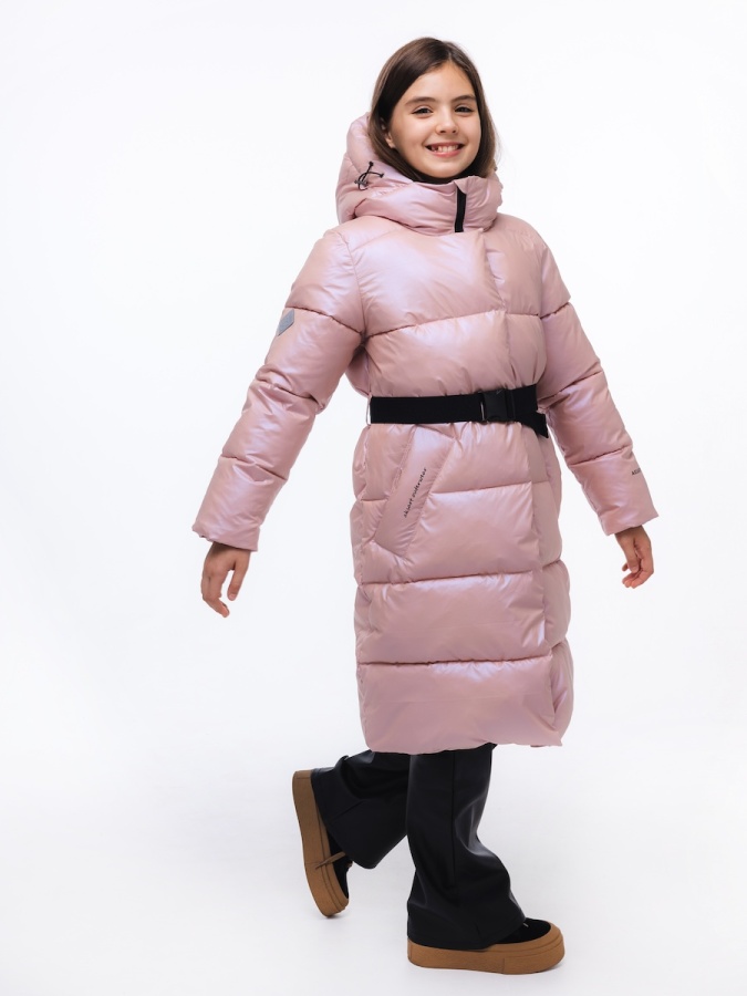 Пальто АКСАРТ Кристен, подрост, цвет пудра