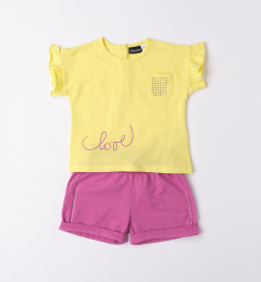 0.6774.00 комплект (футболка, шорты) SARABANDA BABY 2023P (желтый)