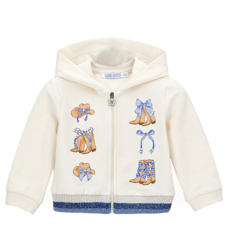 Толстовка на молнии ORIGINAL MARINES беж.