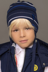 Шапка NOBLE PEOPLE цв. синий 