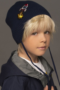 Шапка NOBLE PEOPLE цв. темно-синий 