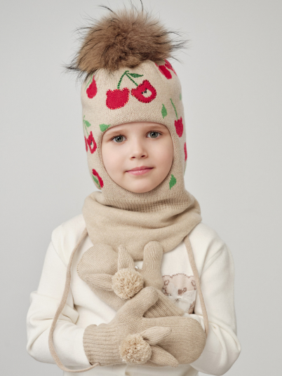 Варежки "Ушки" NOBLE PEOPLE, беж.