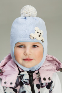 Шапка-Шлем NOBLE PEOPLE цв.голубой