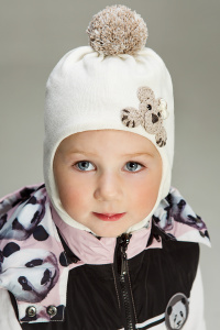 Шапка NOBLE PEOPLE цв.молочный