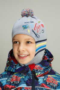 Шапка-Шлем NOBLE PEOPLE цв.серый