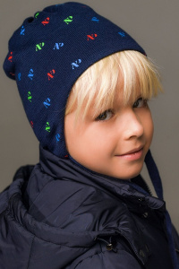 Шапка NOBLE PEOPLE цв. синий 