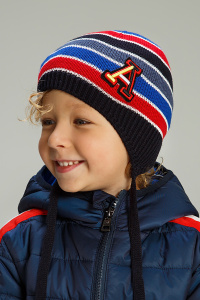 Шапка NOBLE PEOPLE цв.синий/красный