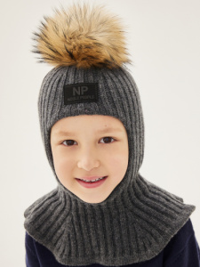 Шлем NOBLE PEOPLE, "Ластик" цвет т.сер.