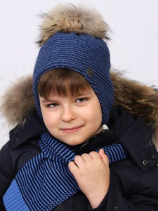 Шапка NOBLE PEOPLE цв. синий