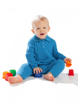 Комбинезон детский NORVEG Overall Wool 18OW-160 цвет Голубой-4