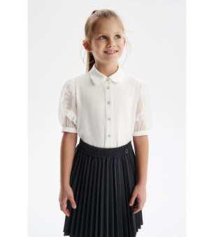 Блузка Короткий Рукав На Кнопках SILVER SPOON